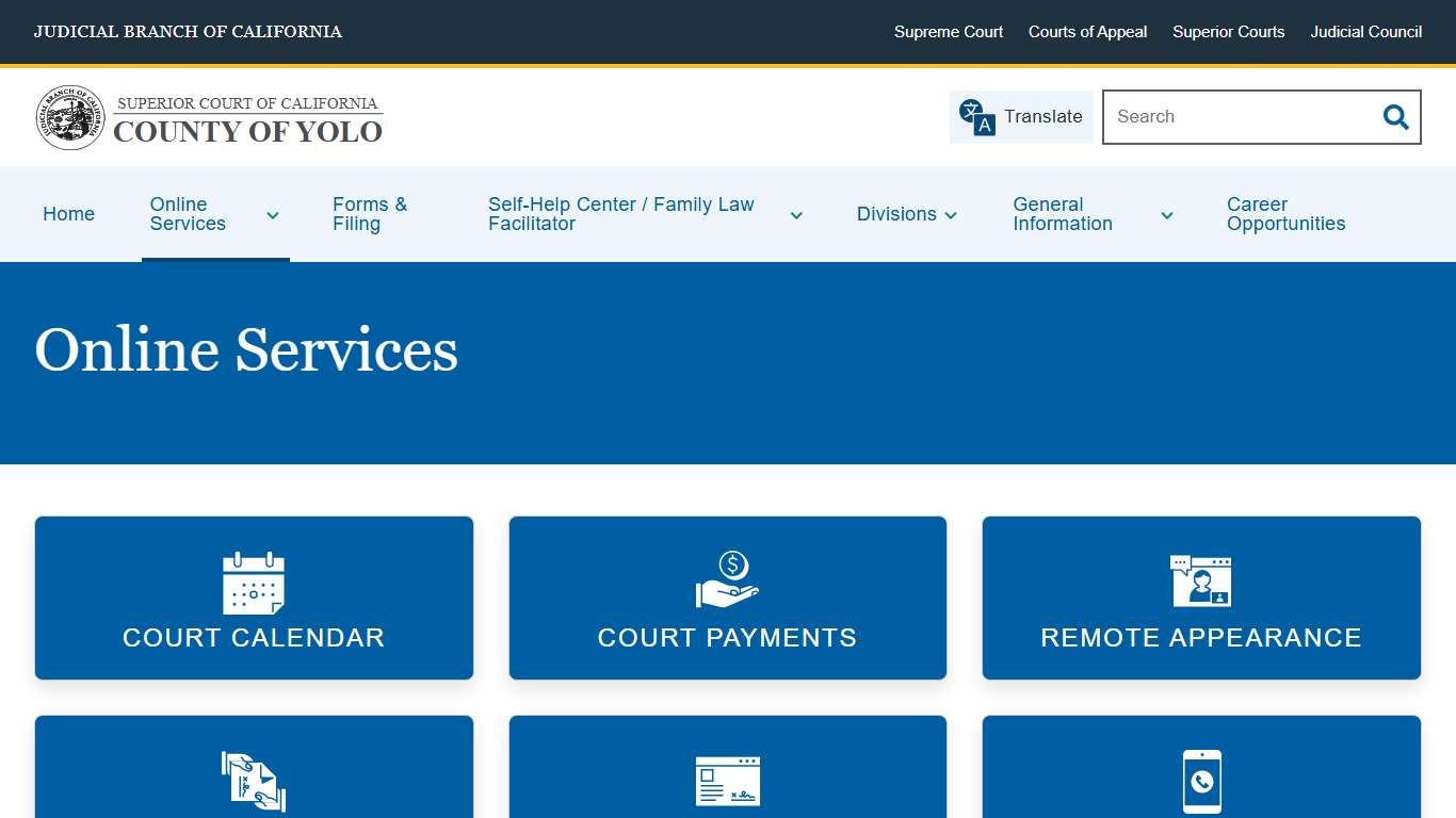 Online Services | County of Yolo